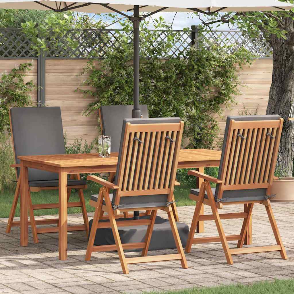 Sedia Da Giardino 4 Pcs Marrone E 57 X 71.5 X 104 Cm