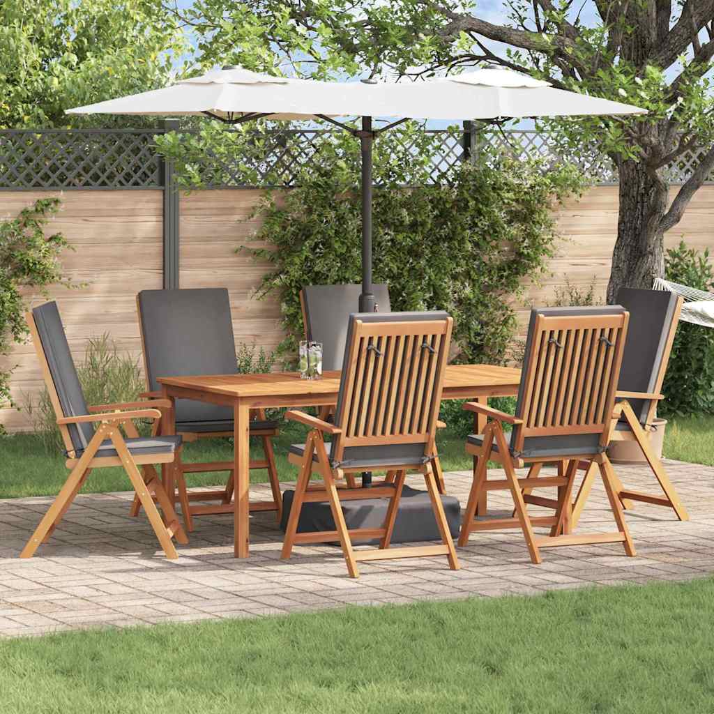 Sedia Da Giardino 6 Pcs Marrone E 57 X 71.5 X 104 Cm