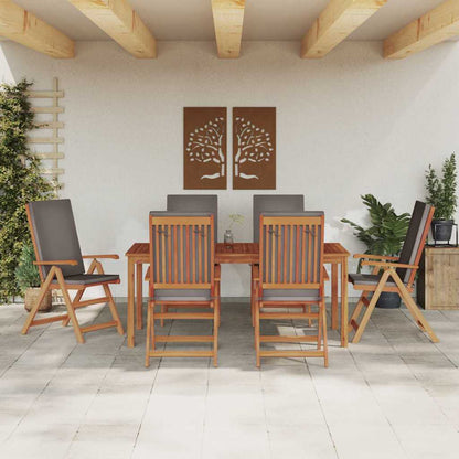 Sedia Da Giardino 6 Pcs Marrone E 57 X 71.5 X 104 Cm