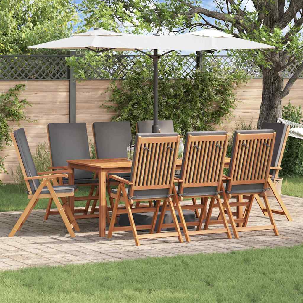 Sedia Da Giardino 8 Pcs Marrone E 57 X 71.5 X 104 Cm