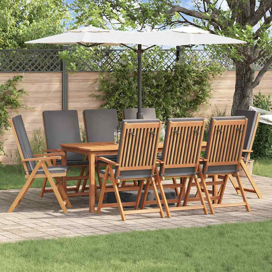 Sedia Da Giardino 8 Pcs Marrone E 57 X 71.5 X 104 Cm