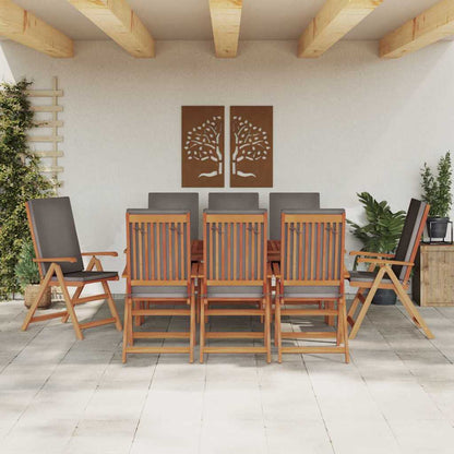 Sedia Da Giardino 8 Pcs Marrone E 57 X 71.5 X 104 Cm