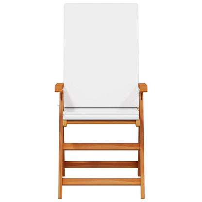 Sedia Da Giardino 6 Pcs Marrone E Bianco 57 X 71.5 X 104 Cm