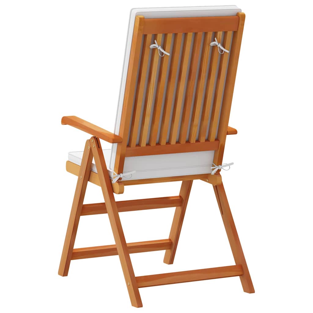 Sedia Da Giardino 8 Pcs Marrone E Bianco 57 X 71.5 X 104 Cm
