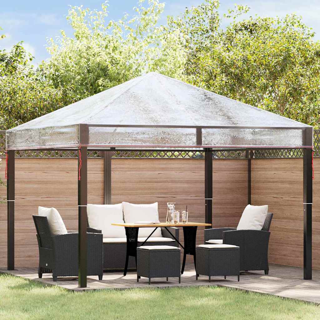 Sostituzione Copertura Gazebo 300 X 300 X 26 Cm Trasparente Pvc