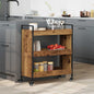 Carrello Da Cucina 70X30X82 Cm Legno Multistrato