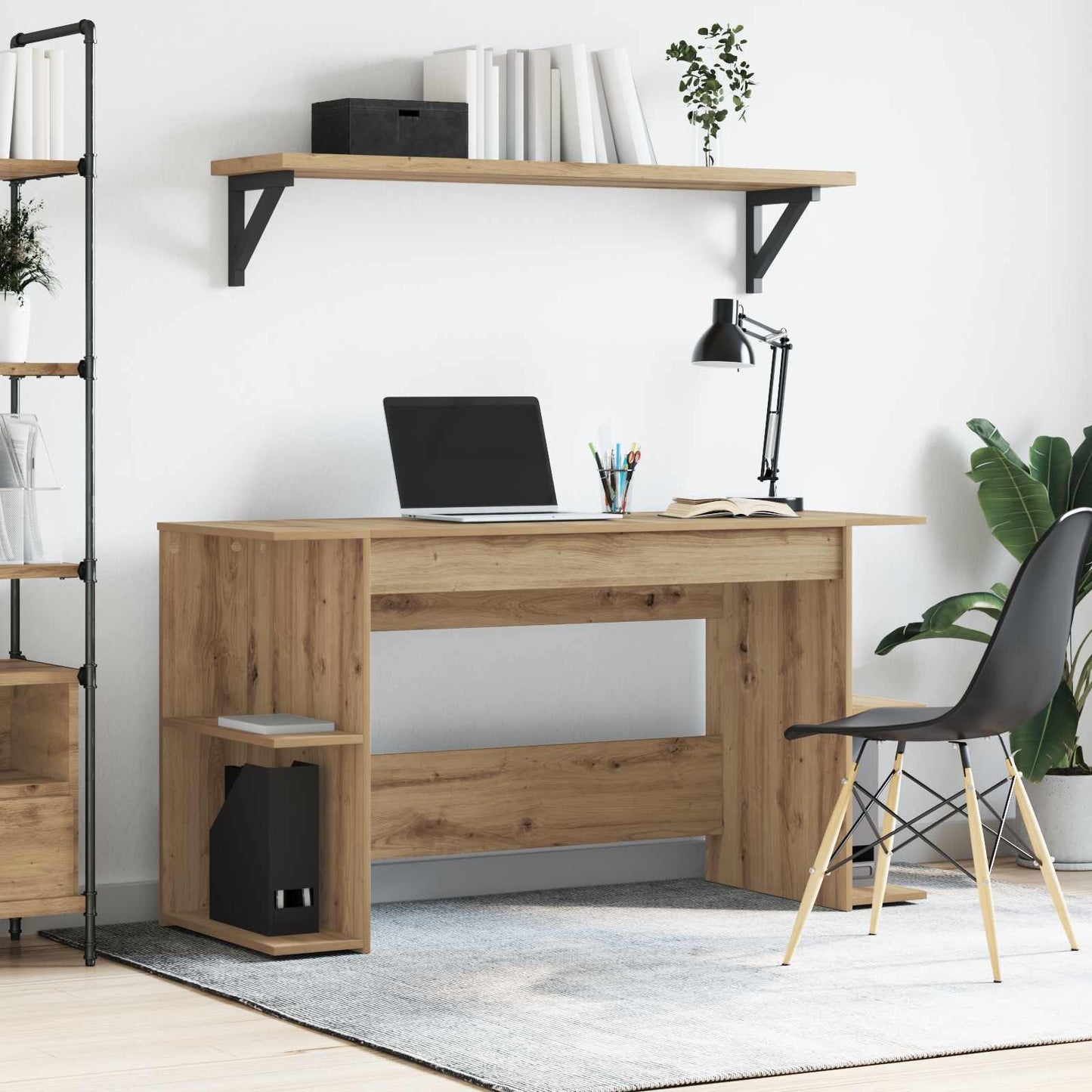 Scrivania 140X50X75 Cm In Legno Multistrato
