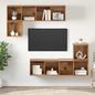 Set Mobili Porta Tv 4 Pz In Legno Multistrato