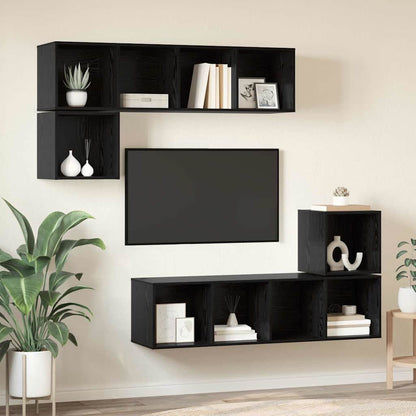 Set Mobili Porta Tv 4 Pz In Legno Multistrato