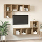 Set Mobili Porta Tv 4 Pz In Legno Multistrato