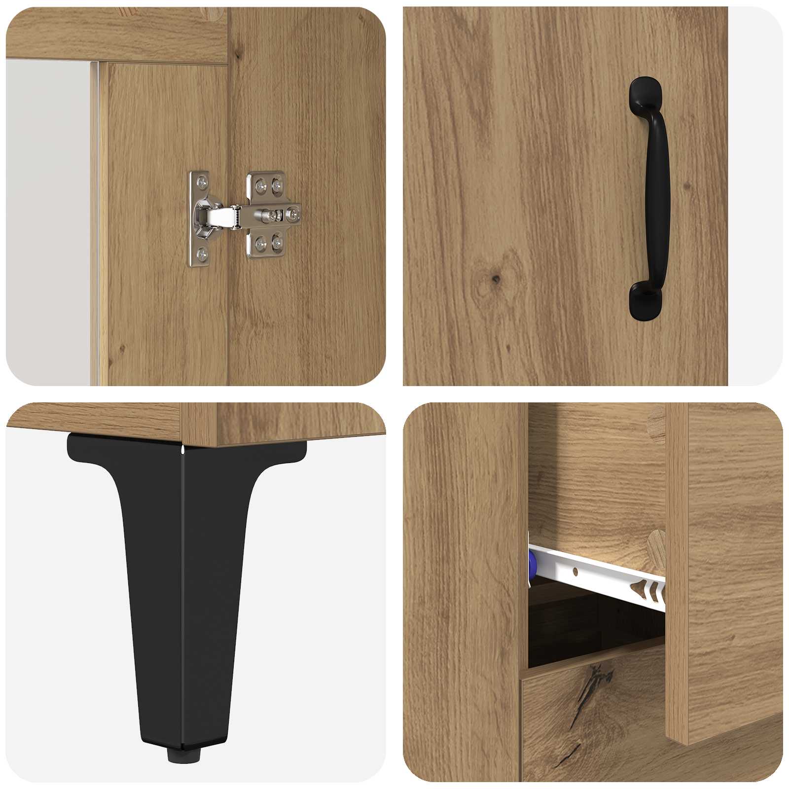 Credenza Con Cassetto 69,5 X 34 X 90 Cm