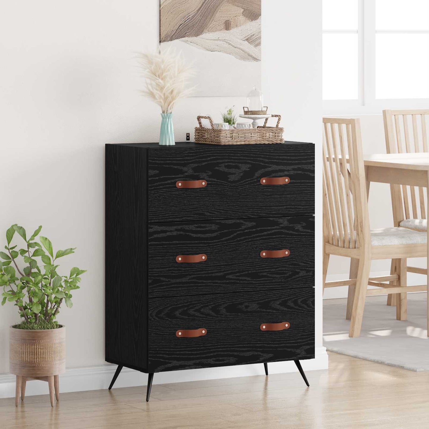 Cassettiera 69,5X34X90 Cm In Legno Multistrato