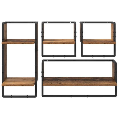 Set Mensole Da Parete 4 Pz 65 X 25 X 30 Cm