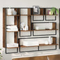 Set Mensole Da Parete 6 Pcs 100 X 25 X 30 Cm