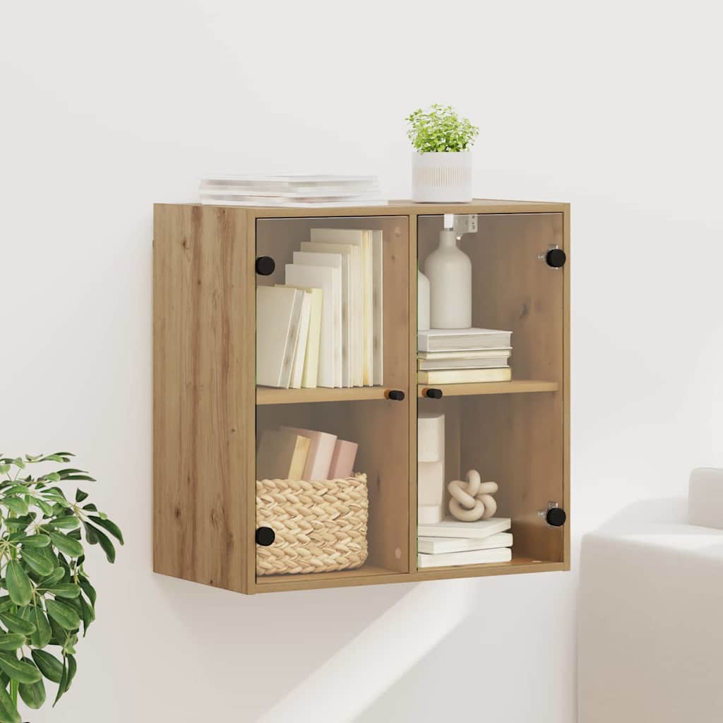 Mobile A Muro Con Ante In Vetro 68X37X68,5 Cm