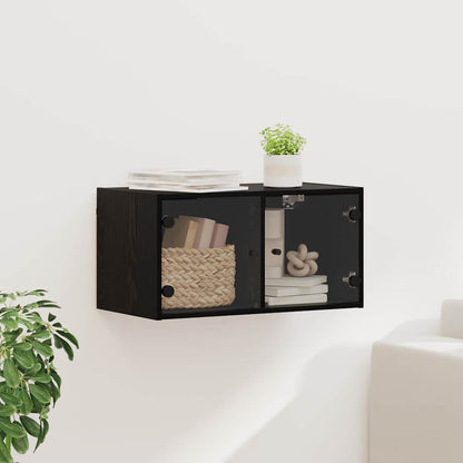 Mobile A Muro Con Ante In Vetro 68,5X37X35 Cm