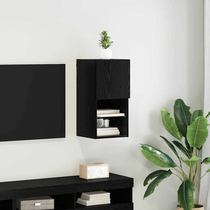 Mobili Tv Con Luci Led 2 Pz 30,5X30X102 Cm
