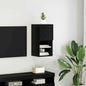 Mobili Tv Con Luci Led 2 Pz 30,5X30X102 Cm