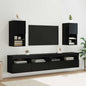 Mobili Tv Con Luci Led 2 Pz 30,5X30X102 Cm