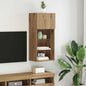 Mobili Tv Con Luci Led 2 Pz 30,5X30X102 Cm