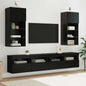 Mobili Tv Con Luci Led 2 Pz 30,5X30X102 Cm
