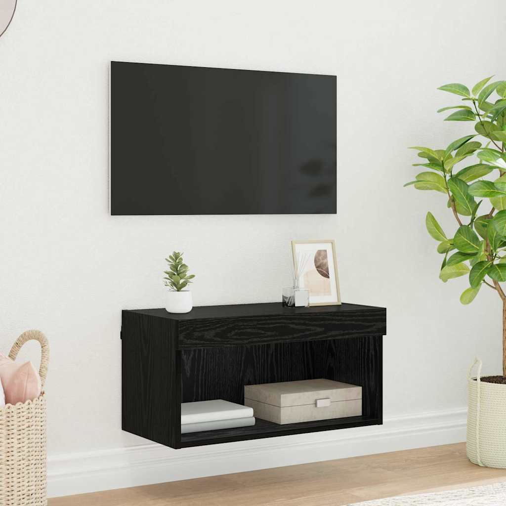 Mobili Porta Tv Con Luci Led 2 Pz Bianchi 80X30X30 Cm