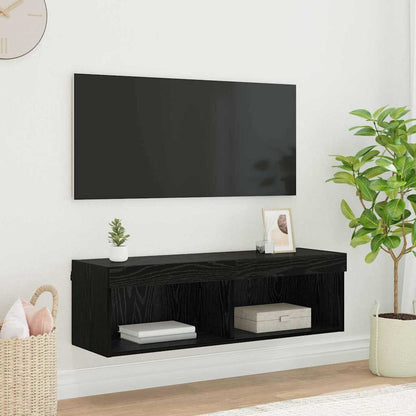 Mobili Porta Tv Con Luci Led 2 Pz Bianchi 80X30X30 Cm