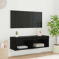 Mobili Porta Tv Con Luci Led 2 Pz Bianchi 80X30X30 Cm