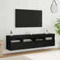 Mobile Tv A Parete Con Luci Led 60X30X40 Cm