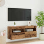 Mobile Tv A Parete Con Luci Led 60X30X40 Cm