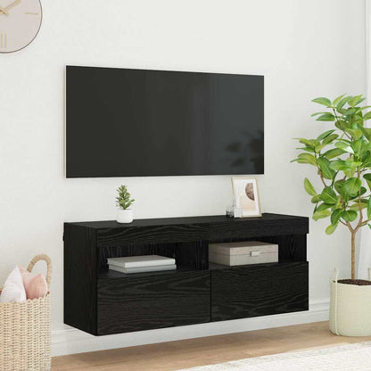 Mobile Tv A Parete Con Luci Led 60X30X40 Cm