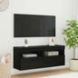 Mobile Tv A Parete Con Luci Led 60X30X40 Cm