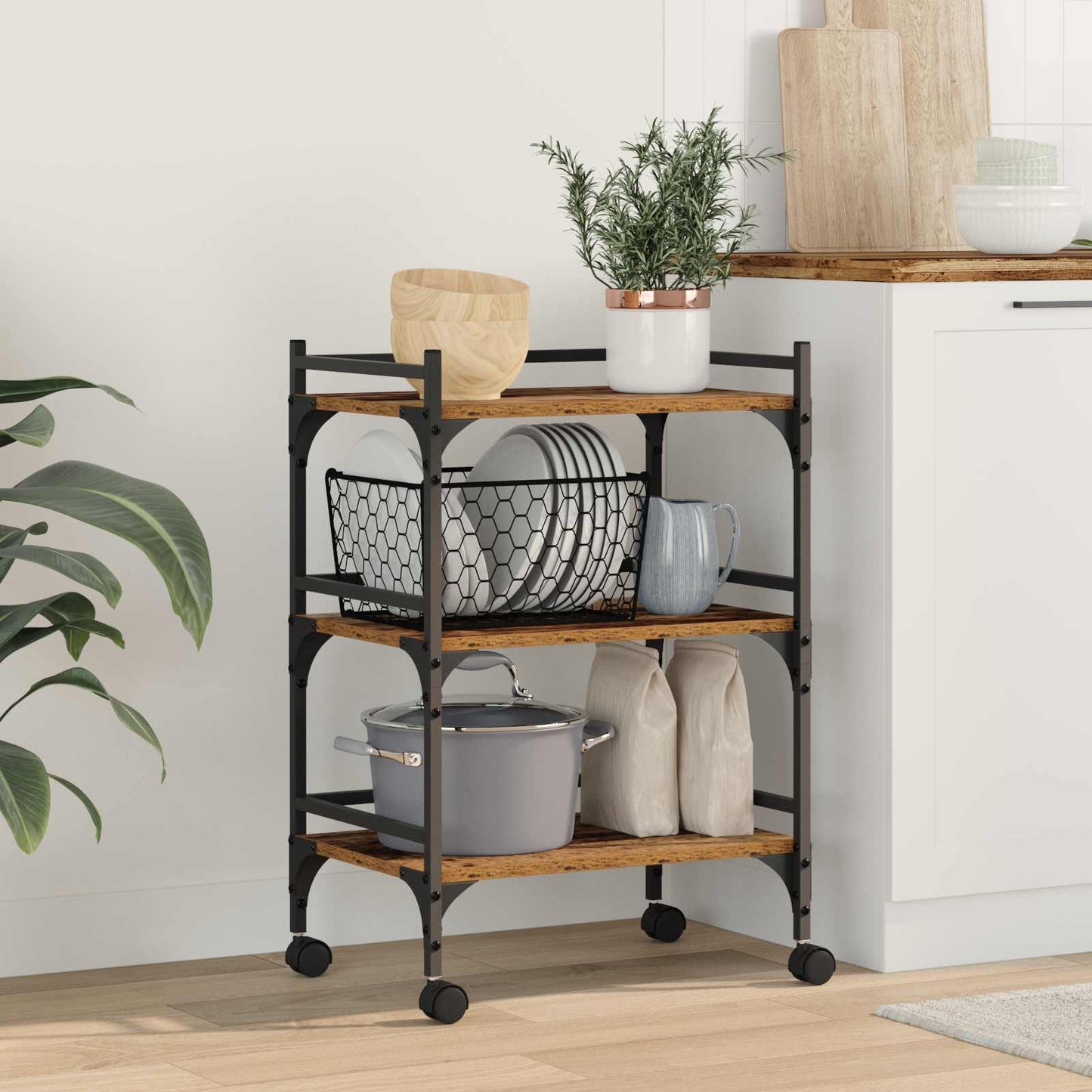 Carrello Da Cucina 50 X 35 X 75.5 Cm