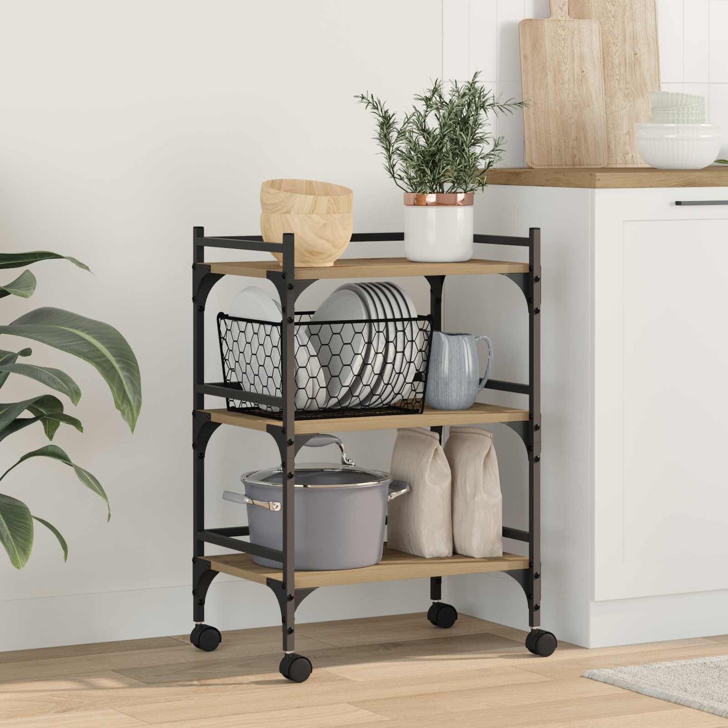 Carrello Da Cucina 50 X 35 X 75.5 Cm