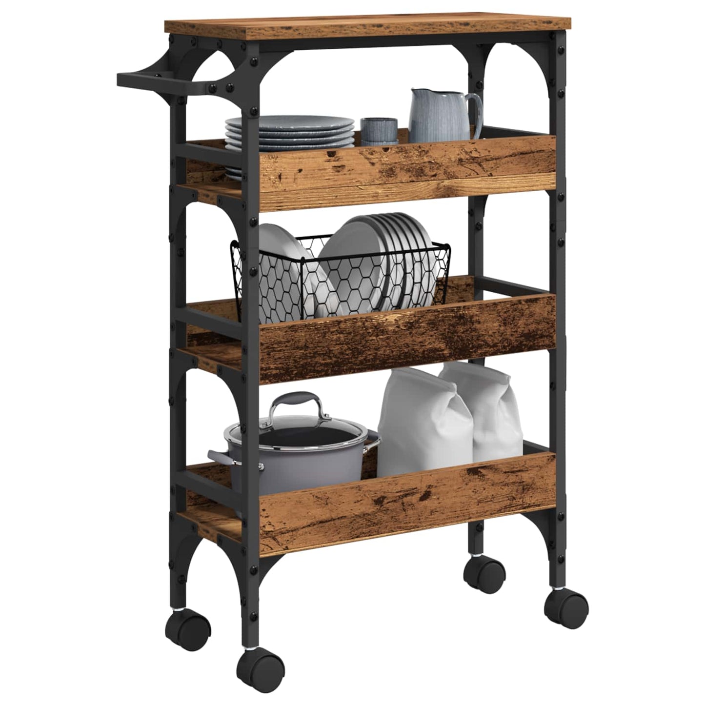 Carrello Da Cucina 53 X 20 X 76 Cm