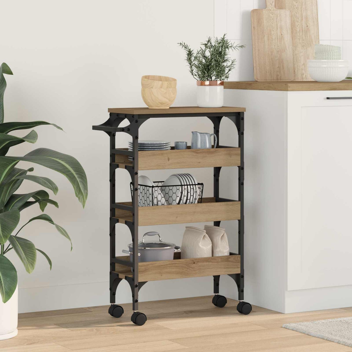 Carrello Da Cucina 53 X 20 X 76 Cm