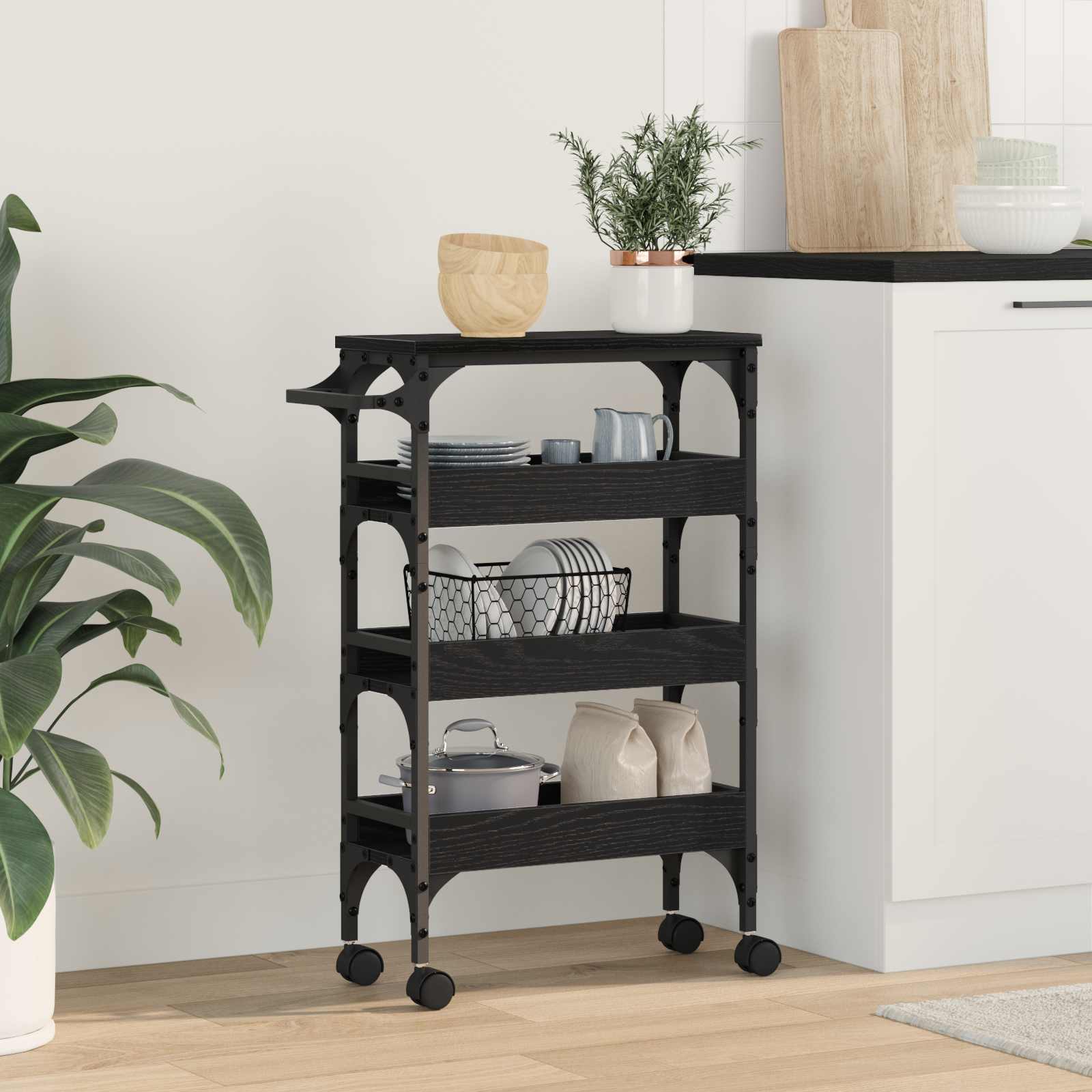 Carrello Da Cucina 53 X 20 X 76 Cm