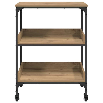 Carrello Da Cucina Rovere Artigianale 60 X 41 X 80.5 Cm