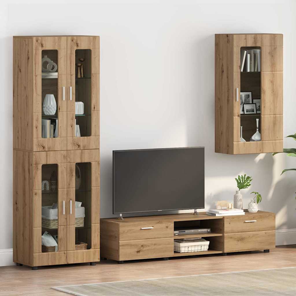 Credenza Florin 88,5 X 30,5 X 73 Cm Rovere Artigianale