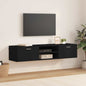 Credenza Florin 88,5 X 30,5 X 55,5 Cm Legno Multistrato Nero