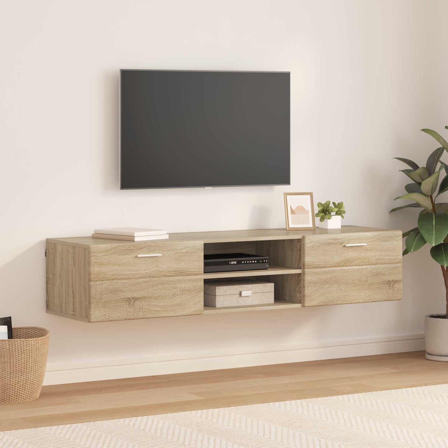 Credenza Con Porta Florin 88,5 X 30,5 X 73 Cm Rovere Sonoma