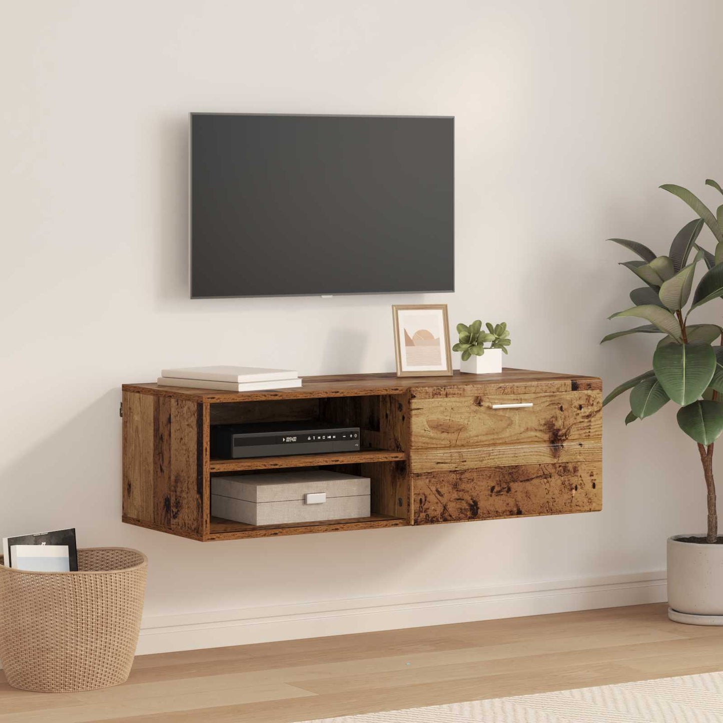 Credenza Con Porta Florin 88,5 X 30,5 X 73 Cm Legno Vecchio