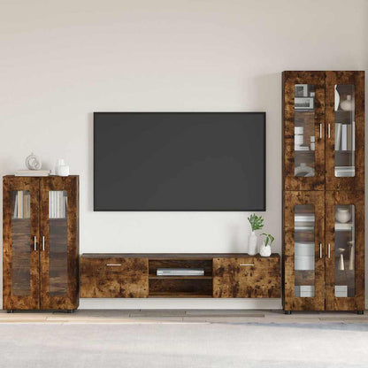 Credenza Con Porta Florin Rovere Fumé 88,5 X 30,5 X 55,5 Cm Quercia Affumicata