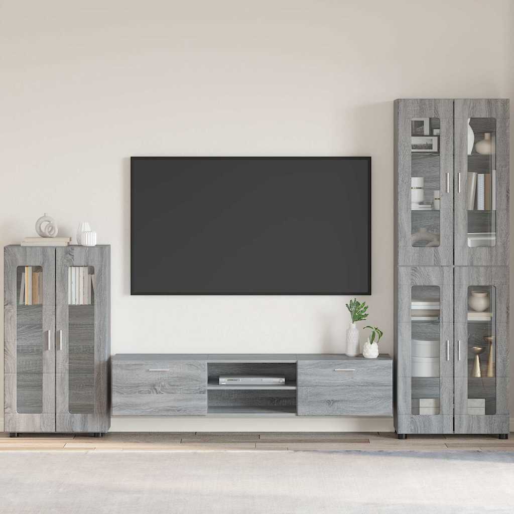 Credenza Con Porta Florin 88,5 X 30,5 X 73 Cm Grigio Sonoma