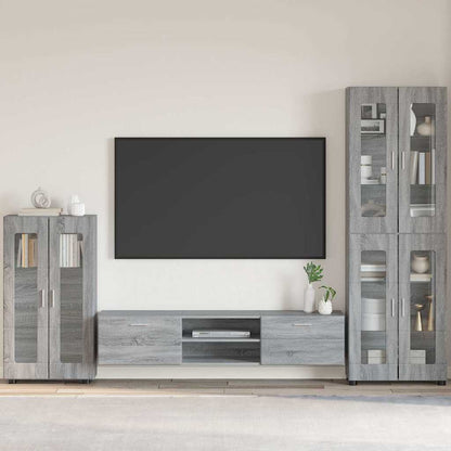 Credenza Con Porta Florin 88,5 X 30,5 X 73 Cm Grigio Sonoma