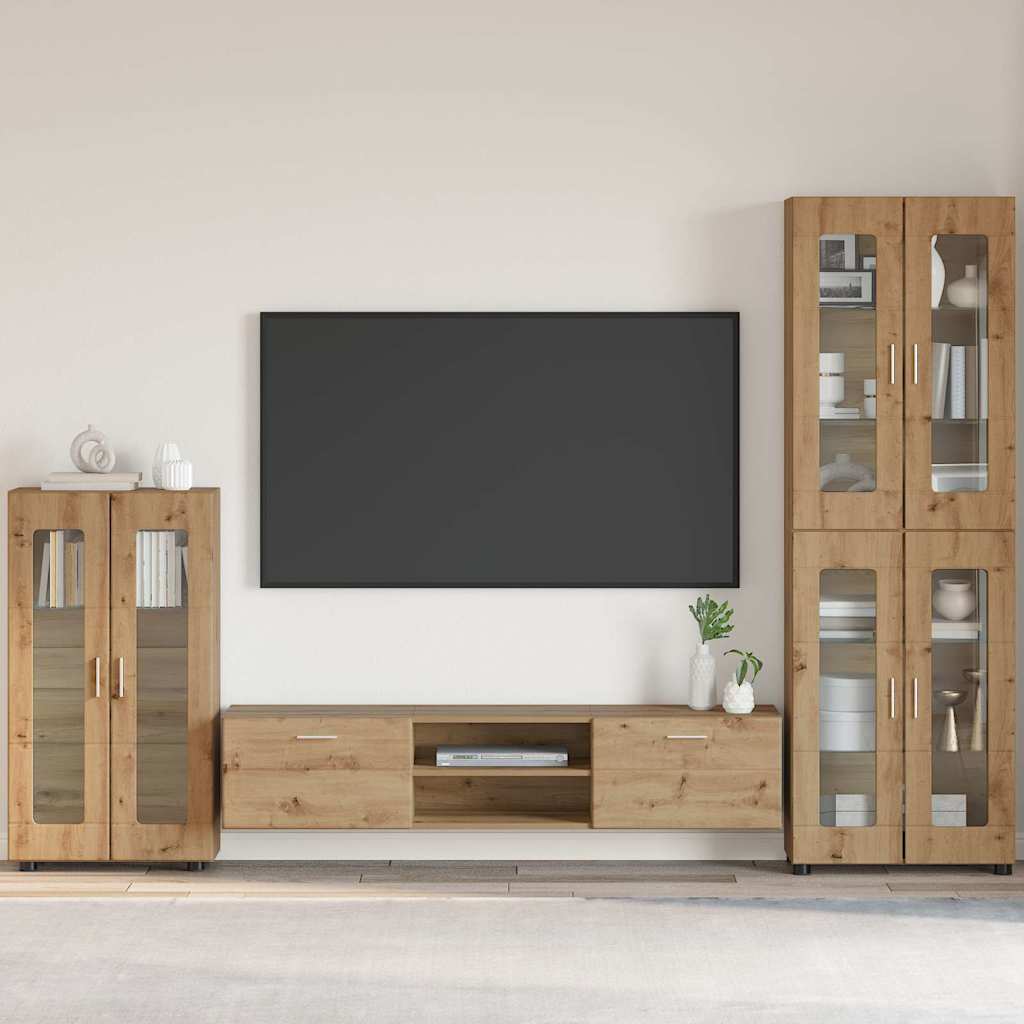 Credenza Florin 88,5 X 30,5 X 73 Cm Rovere Artigianale