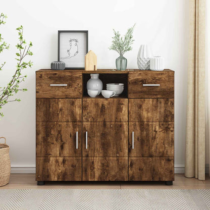 Credenza Con Porta Florin Rovere Fumé 88,5 X 30,5 X 55,5 Cm Quercia Affumicata