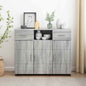 Credenza Con Porta Florin Grigio Sonoma 88,5 X 30,5 X 55,5 Cm Sonoma Grigia