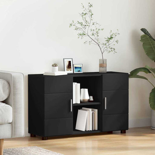 Credenza Florin 88,5 X 30,5 X 55,5 Cm Legno Multistrato Nero