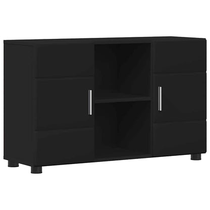 Credenza Florin 88,5 X 30,5 X 55,5 Cm Legno Multistrato Nero
